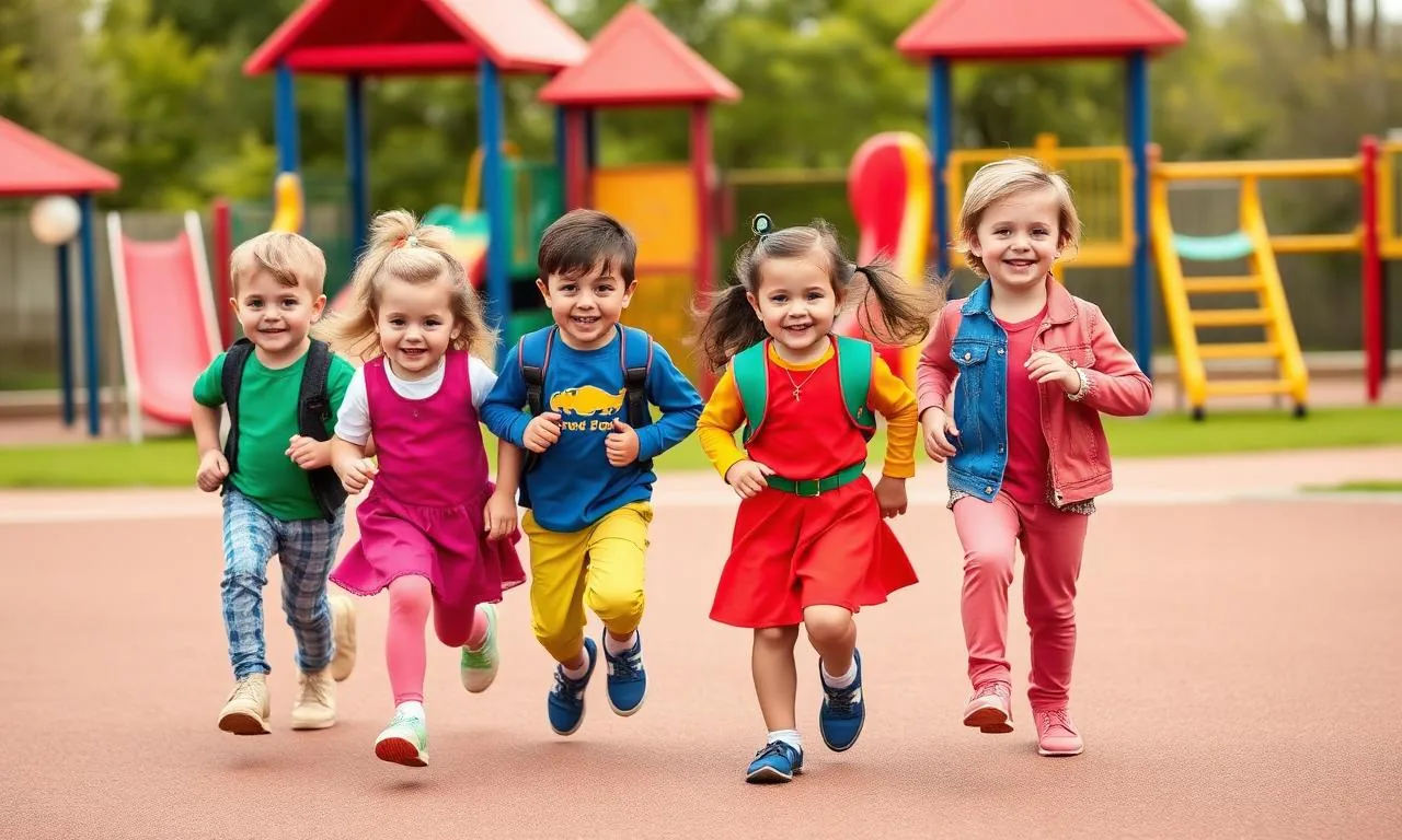 Comfortable toddler outfits for play and daily wear, kids running